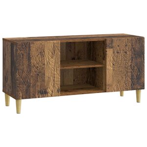 vidaXL Meuble TV 102 x 34 5 x 50 cm Bois ancien Bois d'ingénierie