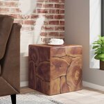 vidaXL Tabouret Bois de teck massif