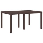 vidaXL Ensemble de salle à manger pour jardin avec coussin 5 Pièces PP