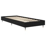 vidaXL Cadre de lit Chêne noir 80 x 200 cm Bois d'ingénierie