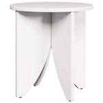 vidaXL Table basse 2 Pièces Blanc 41 5 x 41 5 x 44 cm Bois massif en pin