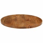 vidaXL Dessus de table Ø 60x2 5 cm rond bois de manguier massif