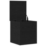 Boîte de rangement vidaXL en chêne noir 40x42x46 cm en bois d'ingénierie