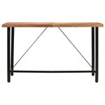 vidaXL Table de bar 180x70x107 cm bois massif d'acacia et fer