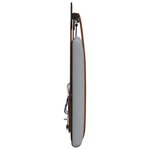 vidaXL Tête de lit suspendue Avec lumière LED Gris clair PU antique