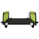 vidaXL Remorque de vélo vert tissu oxford et fer