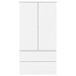 vidaXL Garde-robe ALTA blanc 90x55x170 cm bois massif de pin