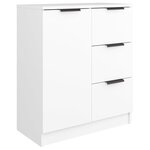vidaXL Buffets 2 Pièces blanc 60x30x70 cm Bois d'ingénierie