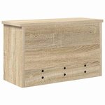 vidaXL Porte-manteau mural avec étagère Chêne sonoma 50 x 20 x 30 cm