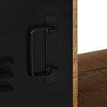 vidaXL Meuble TV 80x30x35 cm bois massif de manguier brut