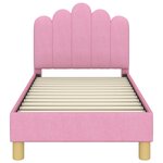 vidaXL Cadre de lit pour tout-petit avec tête de lit Rose 70 x 140 cm