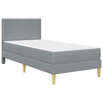 vidaXL Cadre de lit Gris clair 80 x 200 cm Polyester