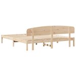 vidaXL Cadre de lit avec tête de lit 200x200 cm en bois massif de pin