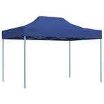 vidaXL Tente de réception pliable professionnelle 3x4 m Acier Bleu