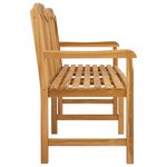vidaXL Banc en Bois Sculpté en Rose 155 x 60 x 94 cm Naturel