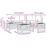 vidaXL 5 pc Ensemble de canapés d'extérieur Polyester Blanc
