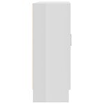 vidaXL Bibliothèque Blanc brillant 82 5x30 5x80 cm Bois d’ingénierie