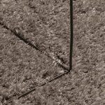 vidaXL Tapis ISTAN à poils longs aspect brillant gris Ø 160 cm