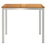 vidaXL Table à manger d'extérieur 90x90x74 5 cm en bois massif