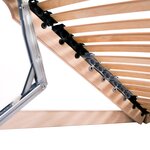 vidaXL Sommier à lattes Marron 140 x 190 cm Bois de hêtre massif