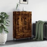 vidaXL Buffet haut chêne fumé 69 5x31x115 cm bois d'ingénierie