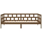 vidaXL Lit de jour sans matelas marron miel bois pin massif 80x200 cm