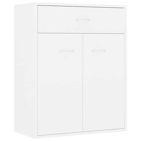 vidaXL Buffet blanc 60x30x75 cm bois d'ingénierie