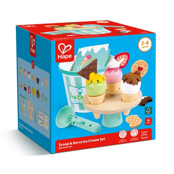 Hape E3225 - Kit de glaces avec support