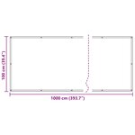 vidaXL Écran de balcon 100 x 1000 cm Tissu Oxford Rectangulaire Bleu