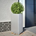 vidaXL Jardinières 2 Pièces triangulaire 50x43x75 cm acier galvanisé