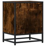vidaXL Tables de chevet 2 Pièces chêne fumé 40x31x50 cm bois ingénierie