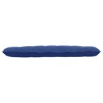 vidaXL Coussin de Dos Bleu police 160 x 50 cm Tissu en velours côtelé