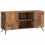 vidaXL Meuble TV 102 x 34 5 x 50 cm Bois ancien Bois d'ingénierie