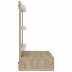 vidaXL Armoire de miroir avec LED Chêne sonoma 60x31 5x62 cm