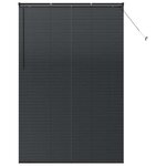 vidaXL Store de Fenêtre avec des rideaux Autre Noir 140 x 220 cm Aluminium