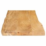 vidaXL Dessus de table 90x40x3 8 cm bord vivant bois massif manguier
