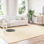 vidaXL Tapis shaggy à poils longs NAVARRA crème 240x340 cm polyester