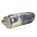 Travellife Rideau de porte Chenille Stripe 185x56 cm Gris et blanc
