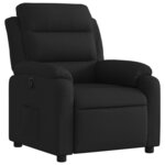 vidaXL Fauteuil inclinable en tissu noir