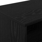 vidaXL Armoire de lit avec étagère 2 Pièces Chêne noir 66 x 33 x 48 cm