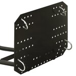 vidaXL Chasse-neige pour VTT 115x38 cm Noir