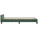 vidaXL Cadre de lit sans matelas vert foncé 100x200 cm velours