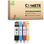 CARTOUCHE 364XL - lot de 4 Compatibles avec HP- COMETE Entreprise française