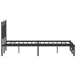 vidaXL Cadre de lit sans matelas chêne marron 150x200 cm