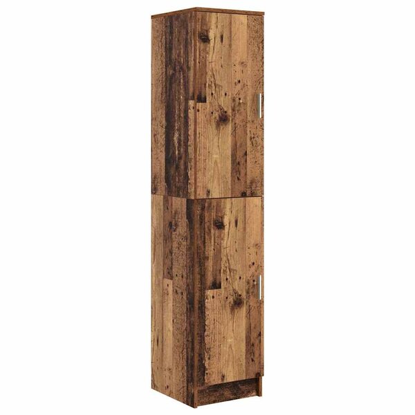 vidaXL Highboard Bois ancien 35 x 39 x 168 cm Bois d'ingénierie