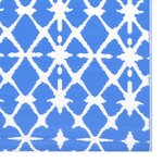 vidaXL Tapis d'extérieur Bleu et blanc 80x150 cm PP