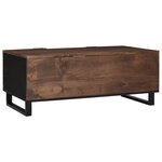vidaXL Table basse - 100x54x40 cm  en bois massif et matériaux dérivés du bois.