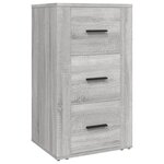 vidaXL Buffet Sonoma gris 40x33x70 cm Bois d'ingénierie