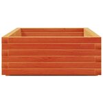 vidaXL Jardinière cire marron 110x60x26 5 cm bois de pin massif