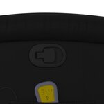 vidaXL Fauteuil de massage inclinable noir similicuir